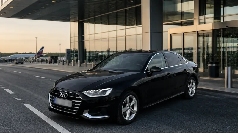 ZURO Cars rental vehicle delivered near Belgrade Nikola Tesla Airport