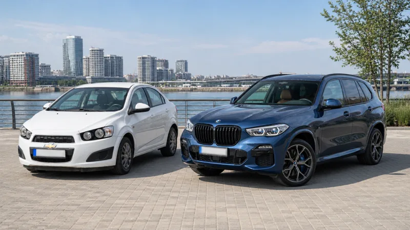 Economy car and SUV from the ZURO Cars fleet in Belgrade